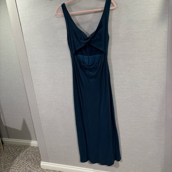 Petal & Pup Teal Midi Dress - Picture 4 of 8